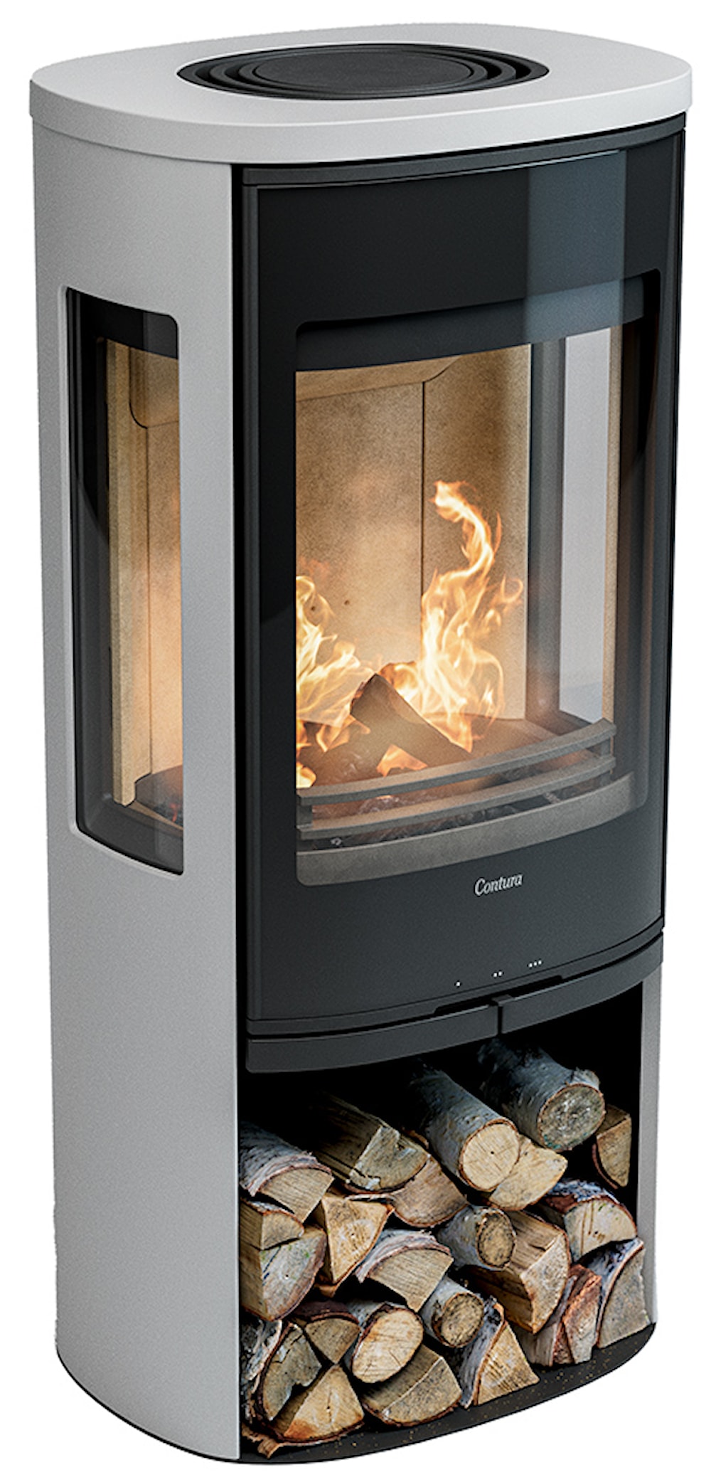 Contura 956G Style Braskaminer frilagd