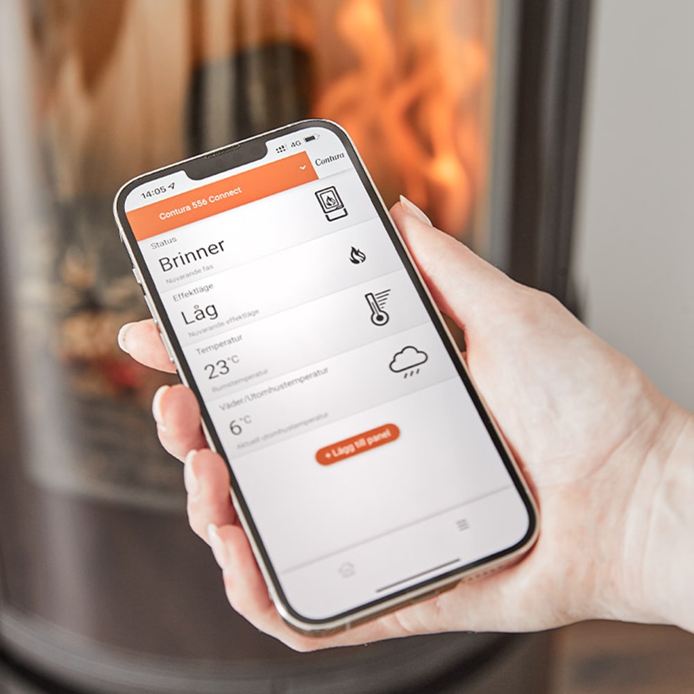 Contura 556 Connect Braskaminer miljöbild