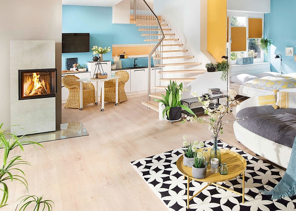 Spartherm Lungo 2L / 2R Braskaminer miljöbild