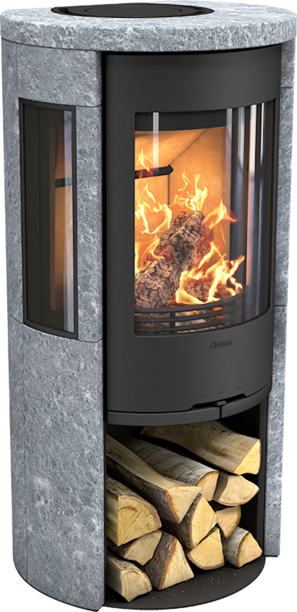 Contura 556T Style Braskaminer frilagd