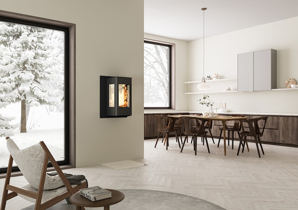 Nordpeis YoU Wall Braskaminer miljöbild