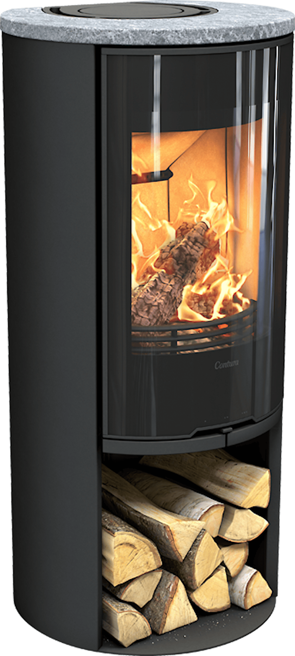 Contura 510G Style Braskaminer frilagd