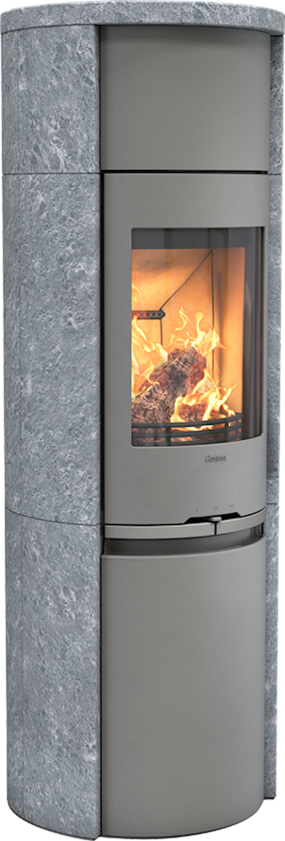 Contura 590T Style Braskaminer frilagd