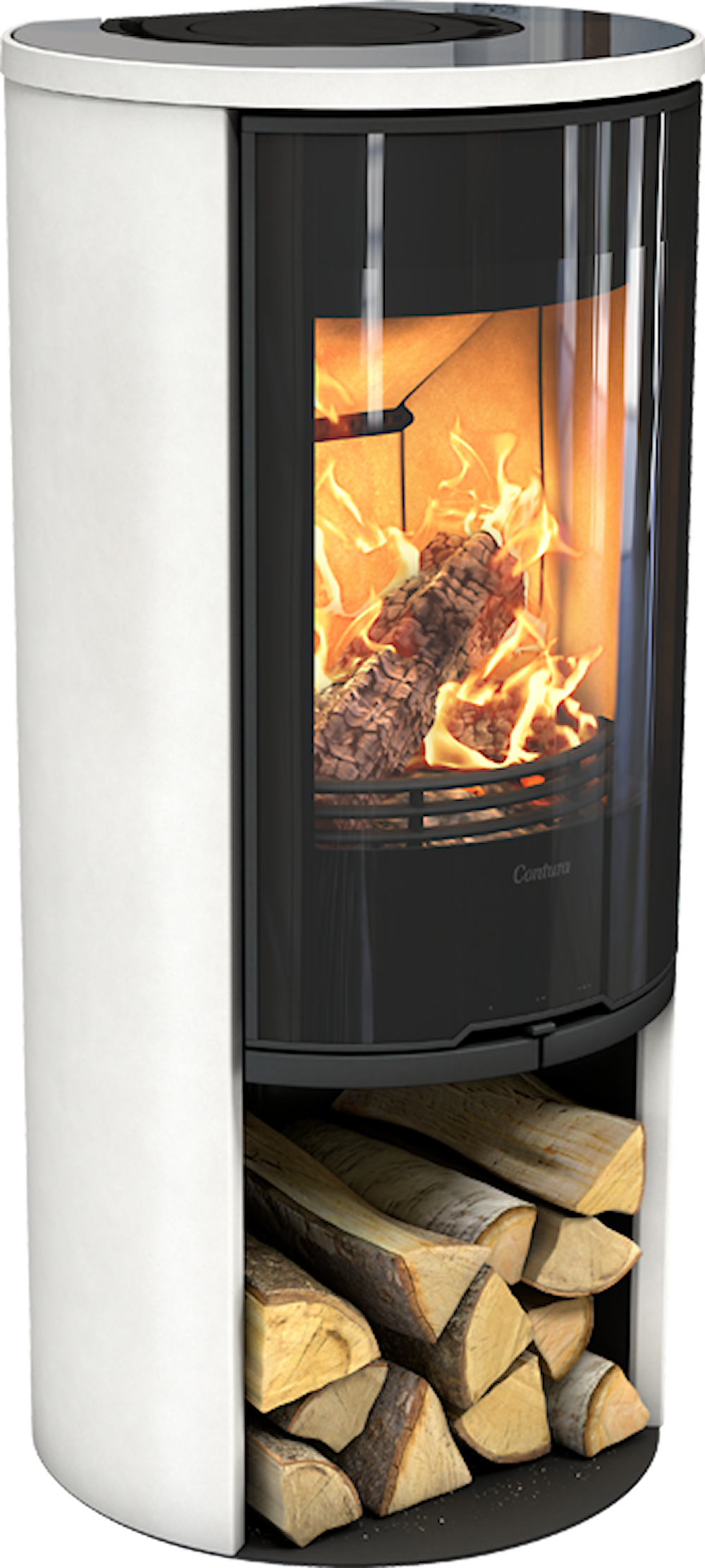 Contura 510G Style Braskaminer frilagd