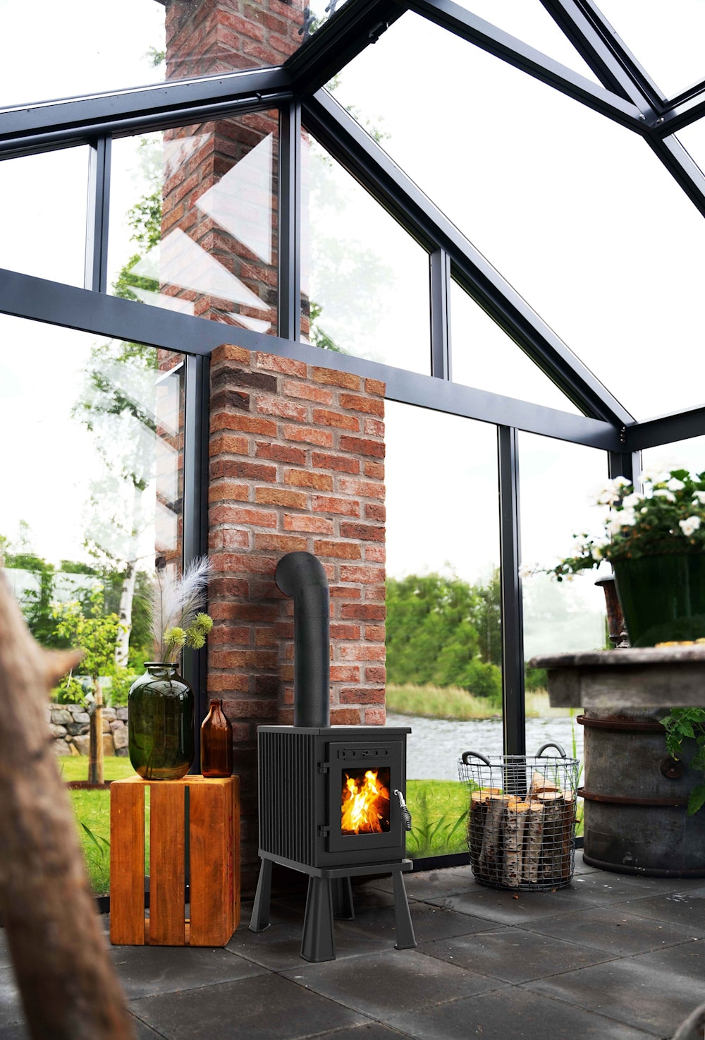 Westbo WeRa Mini Braskaminer miljöbild