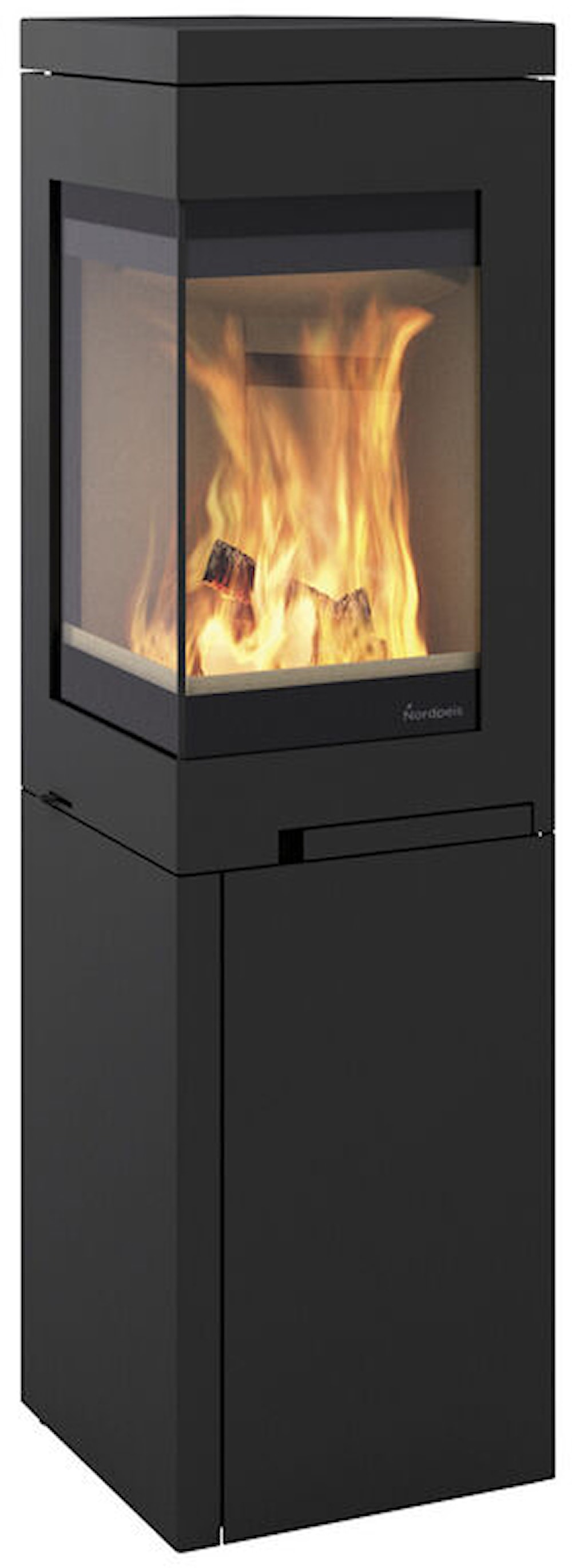 Nordpeis Quadro 3 Braskaminer frilagd