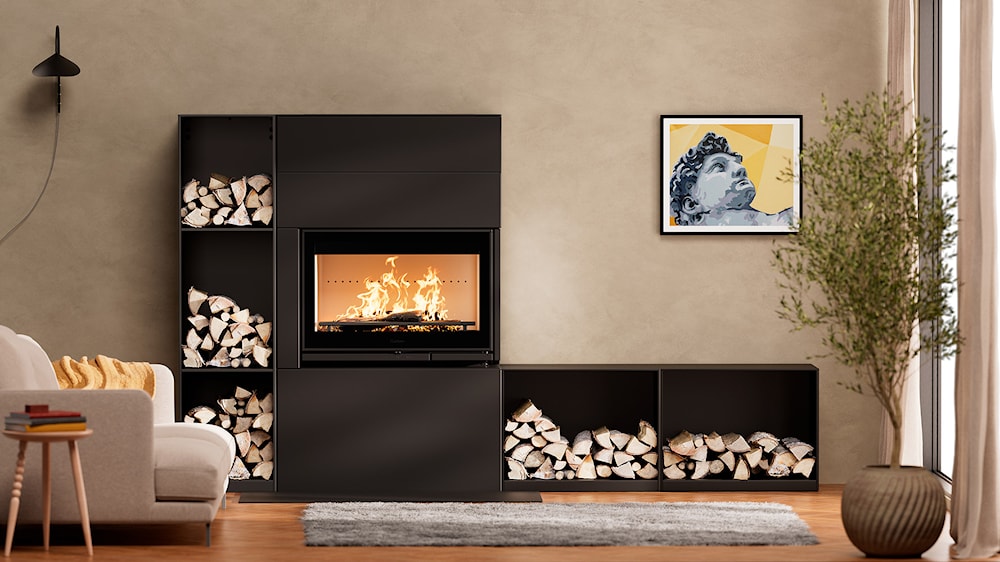 Contura MyCube i8G FS Braskaminer miljöbild