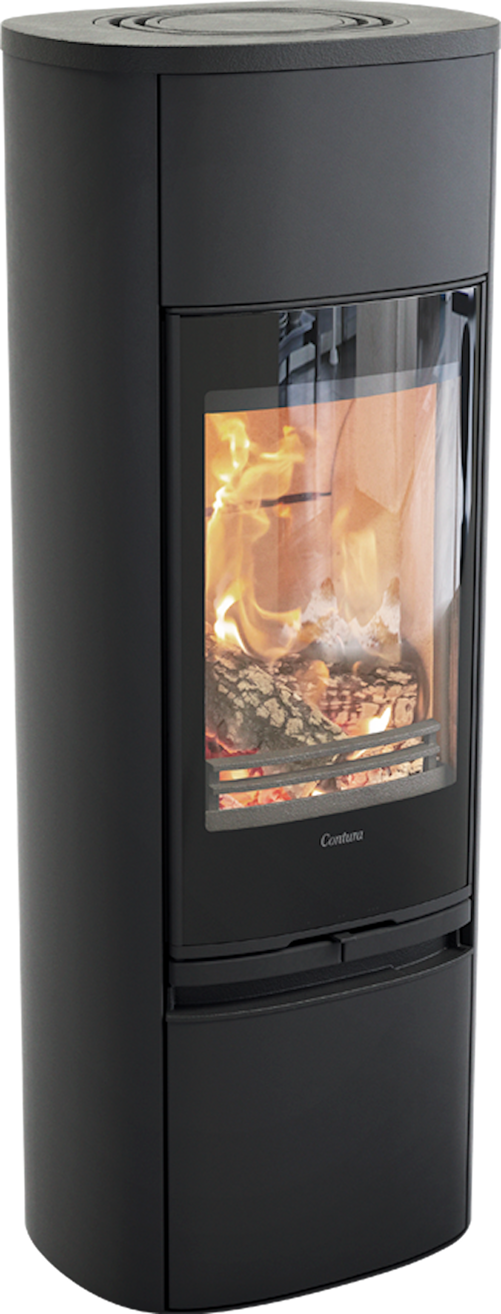 Contura 890G Style Braskaminer frilagd