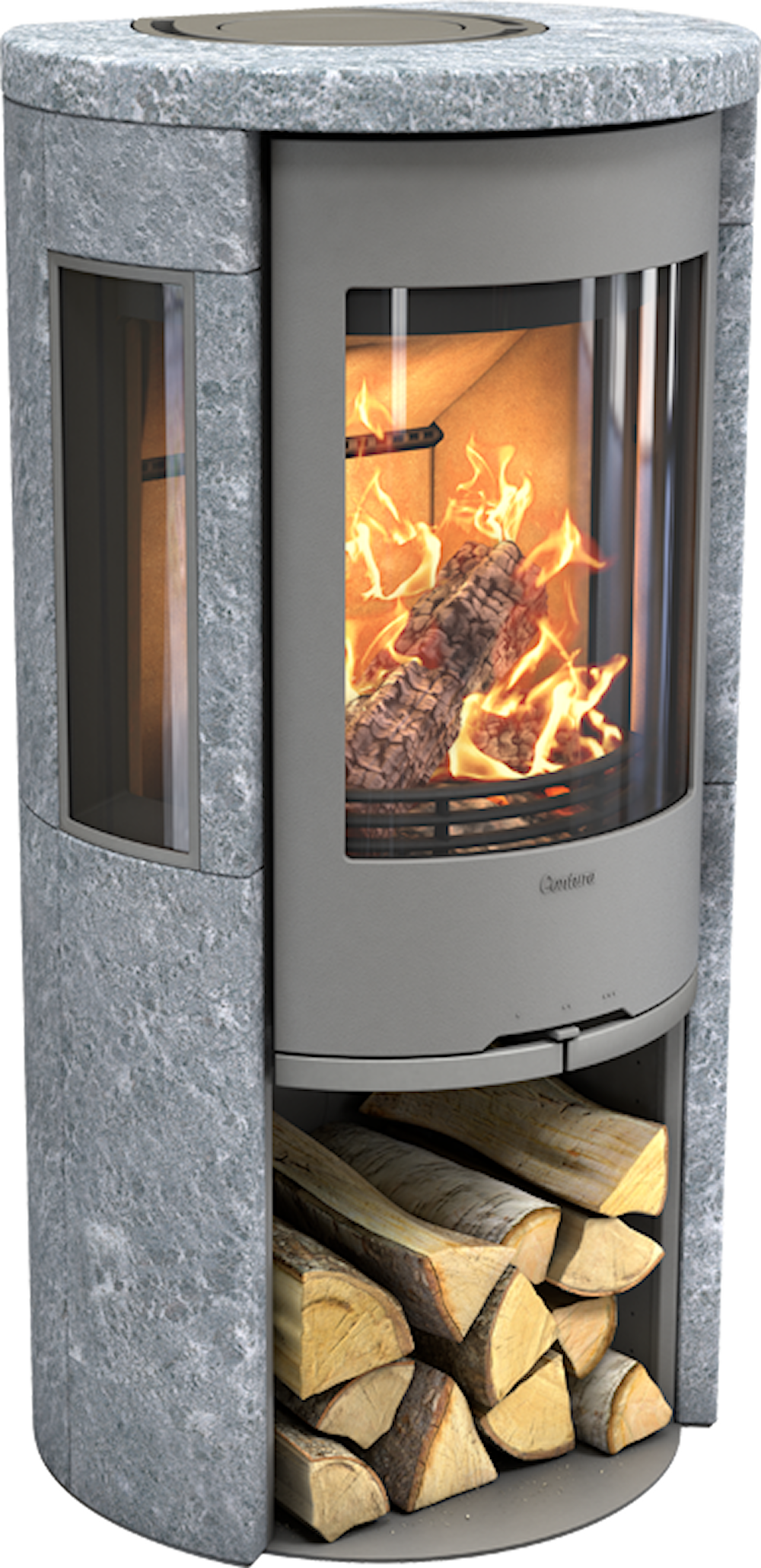 Contura 556T Style Braskaminer frilagd