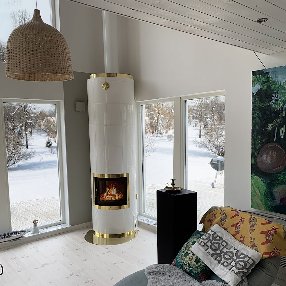 Gabriel Studio Vit Kakelugnar miljöbild