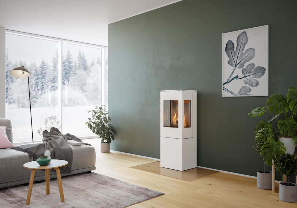 Rais Nexo 120 Gas Gaskaminer frilagd
