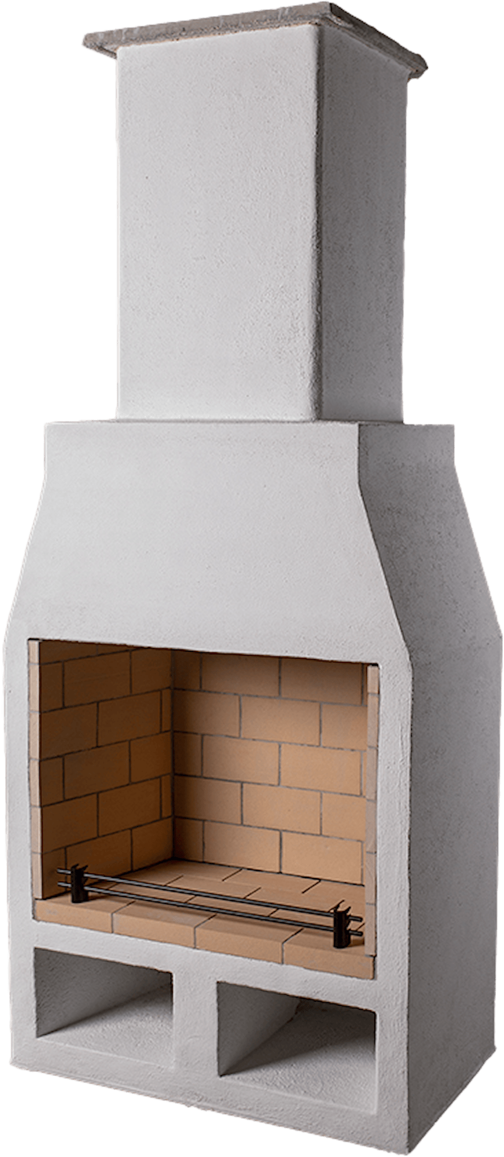 Schiedel Isokern Garden Large Uteeldstäder frilagd