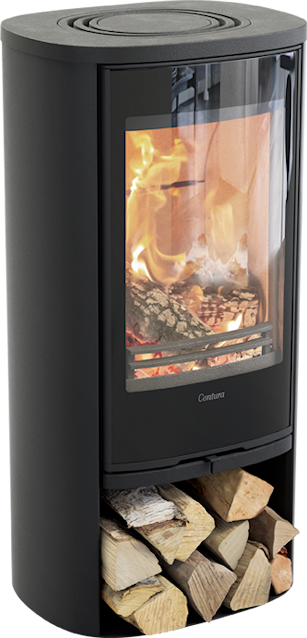 Contura 810G Style Braskaminer frilagd