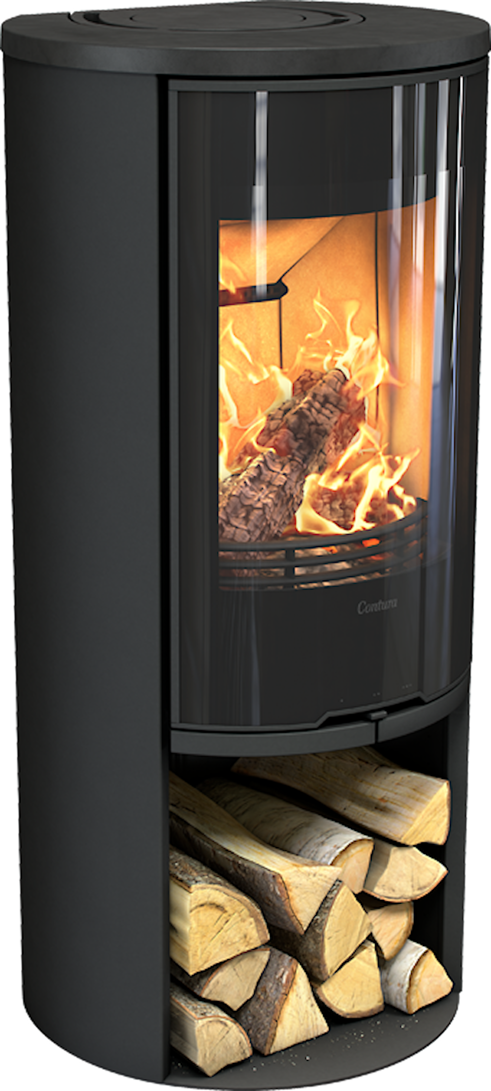 Contura 510G Style Braskaminer frilagd