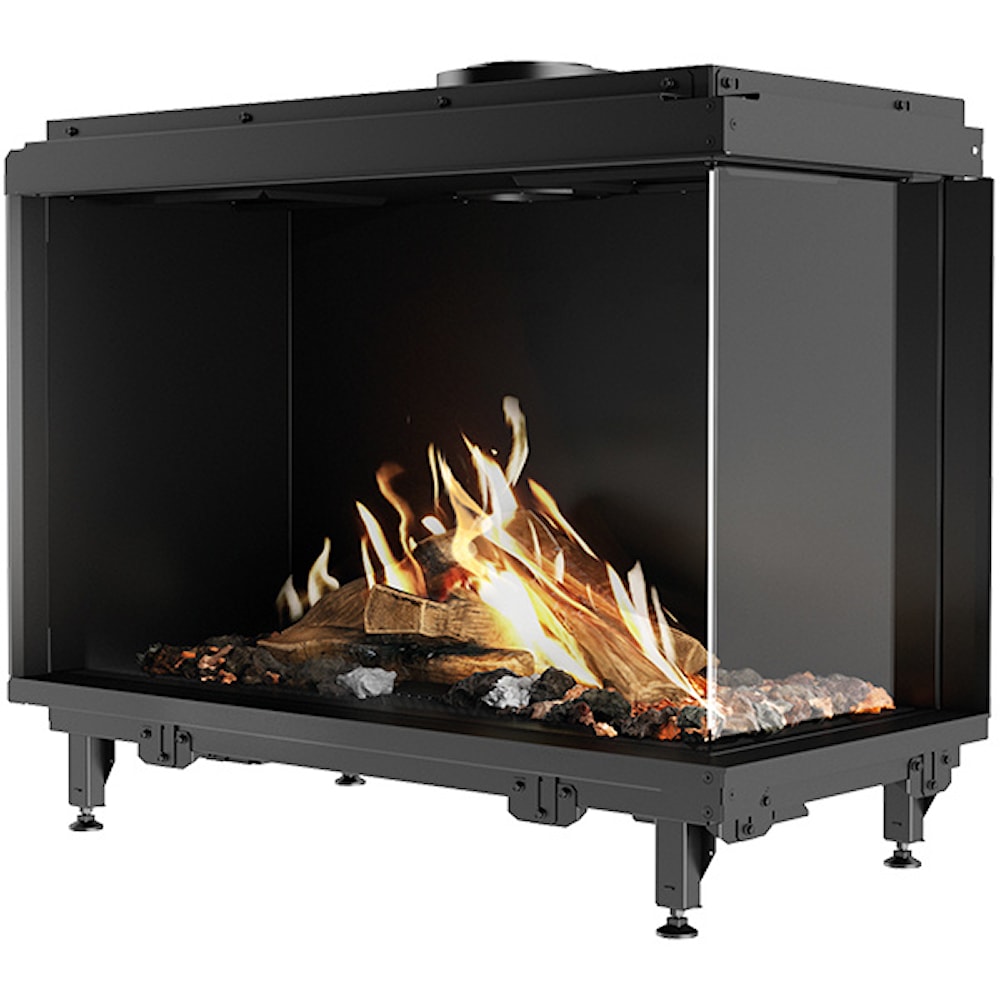 Rais Visio Gas 90 RC Propan Gaskaminer frilagd