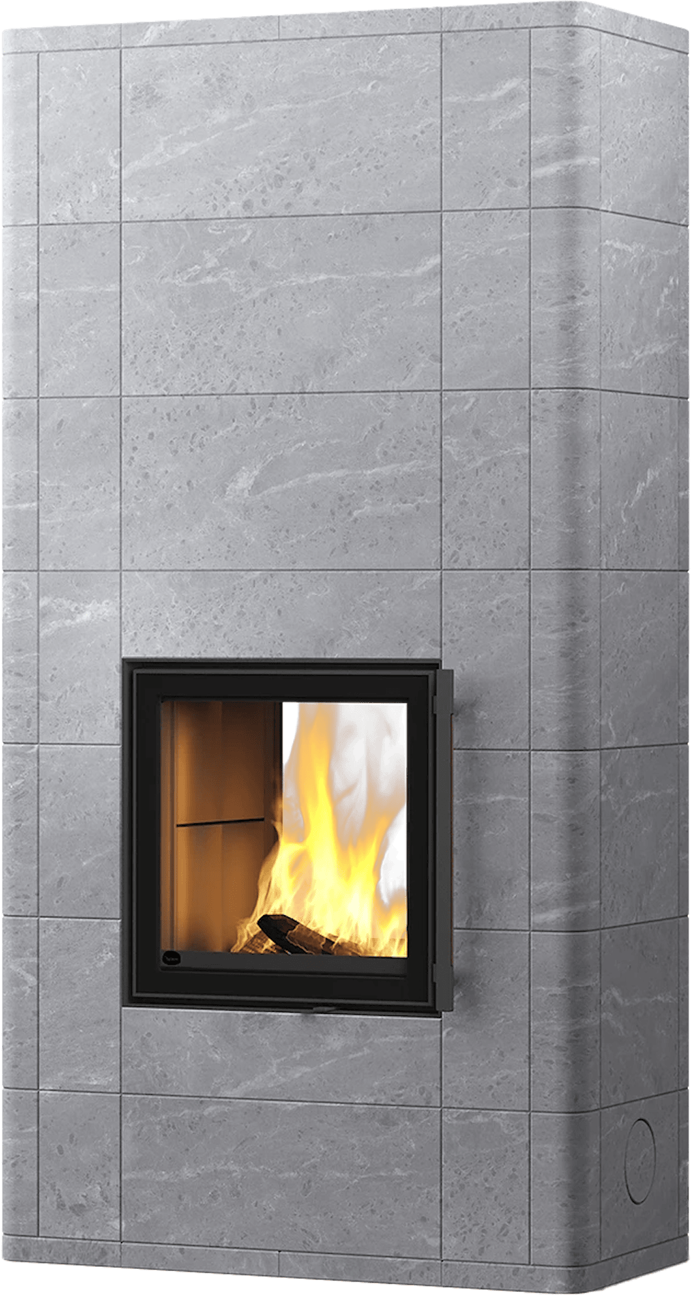 Tulikivi Salvo 2D 21 Täljstensugnar frilagd