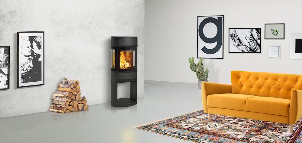 Scanspis 68-11 OPEN BASE Braskaminer miljöbild