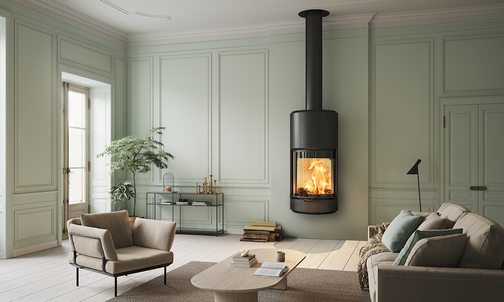 Scanspis 87 WALL Braskaminer miljöbild