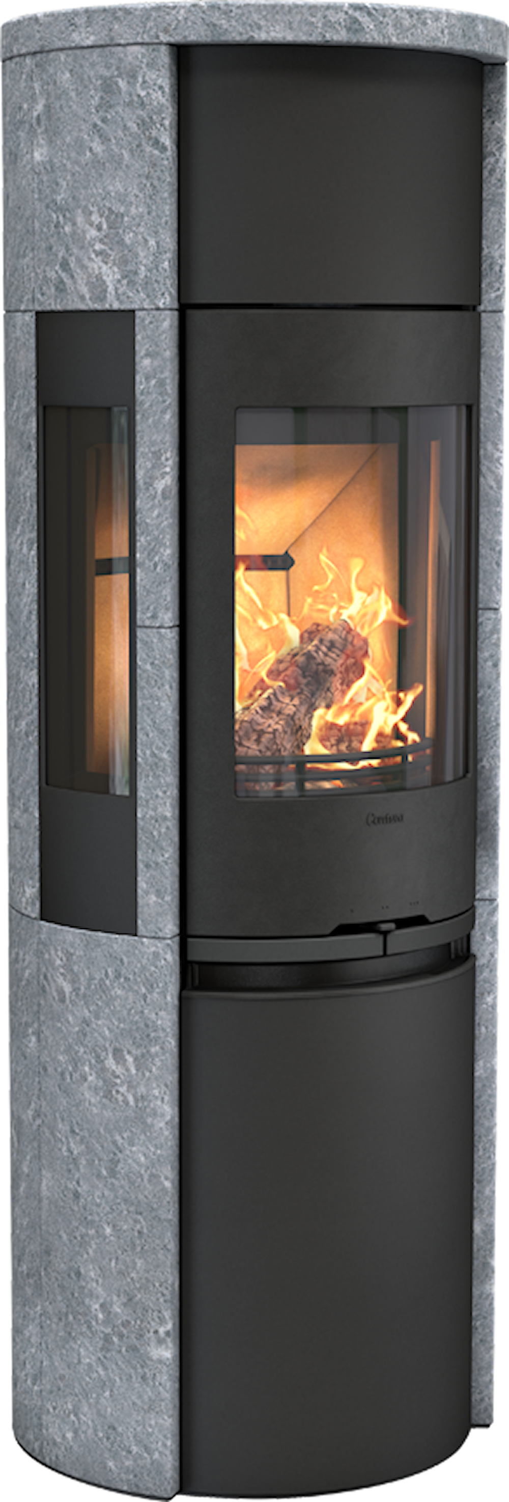 Contura 596T Style Braskaminer frilagd