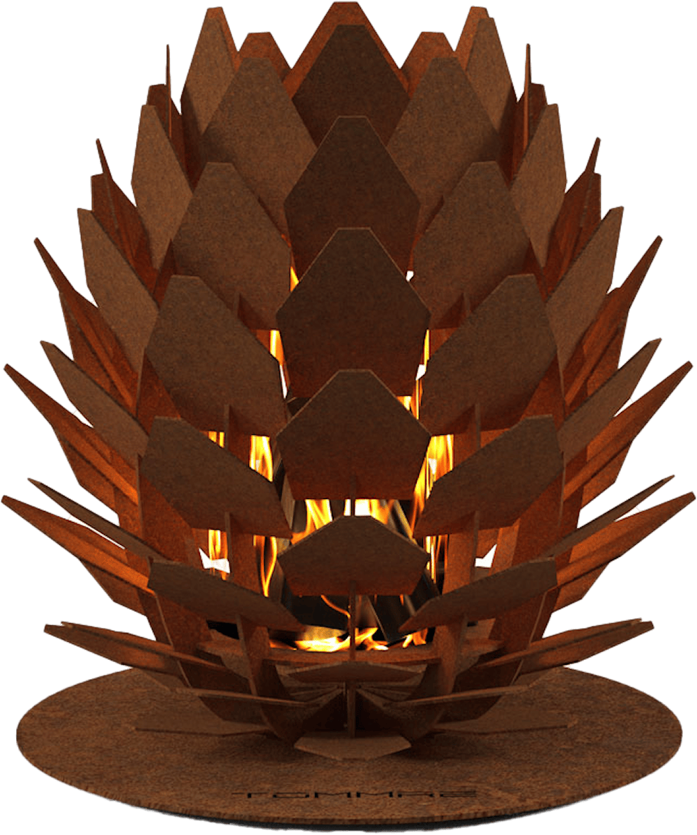 Tommre Kotte Eldkorg Uteeldstäder frilagd