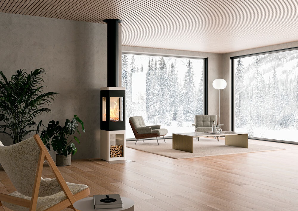 Nordpeis YoU Colorado White Braskaminer miljöbild