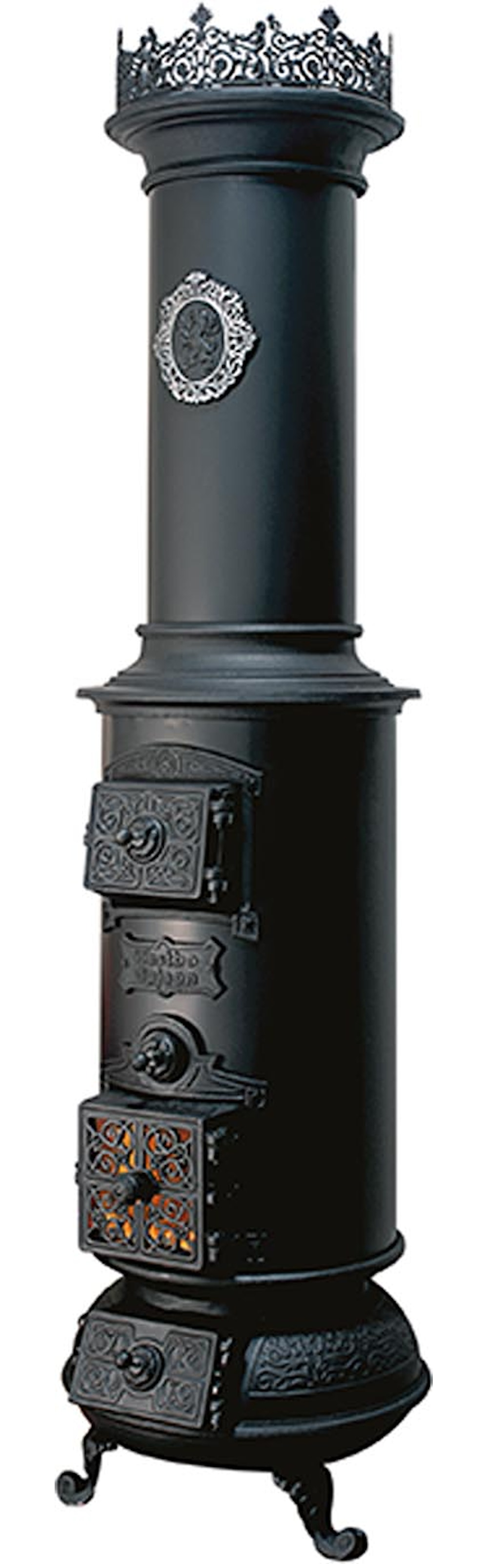 Westbo Classic Svart Braskaminer frilagd