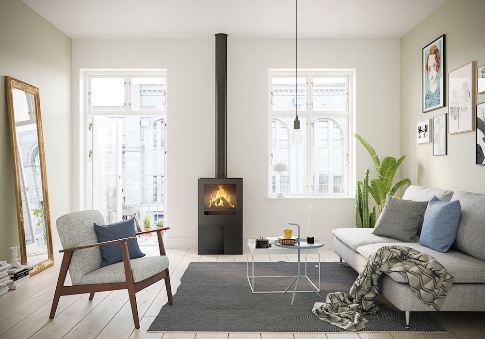 Rais Q-tee 2 Gas Gaskaminer miljöbild